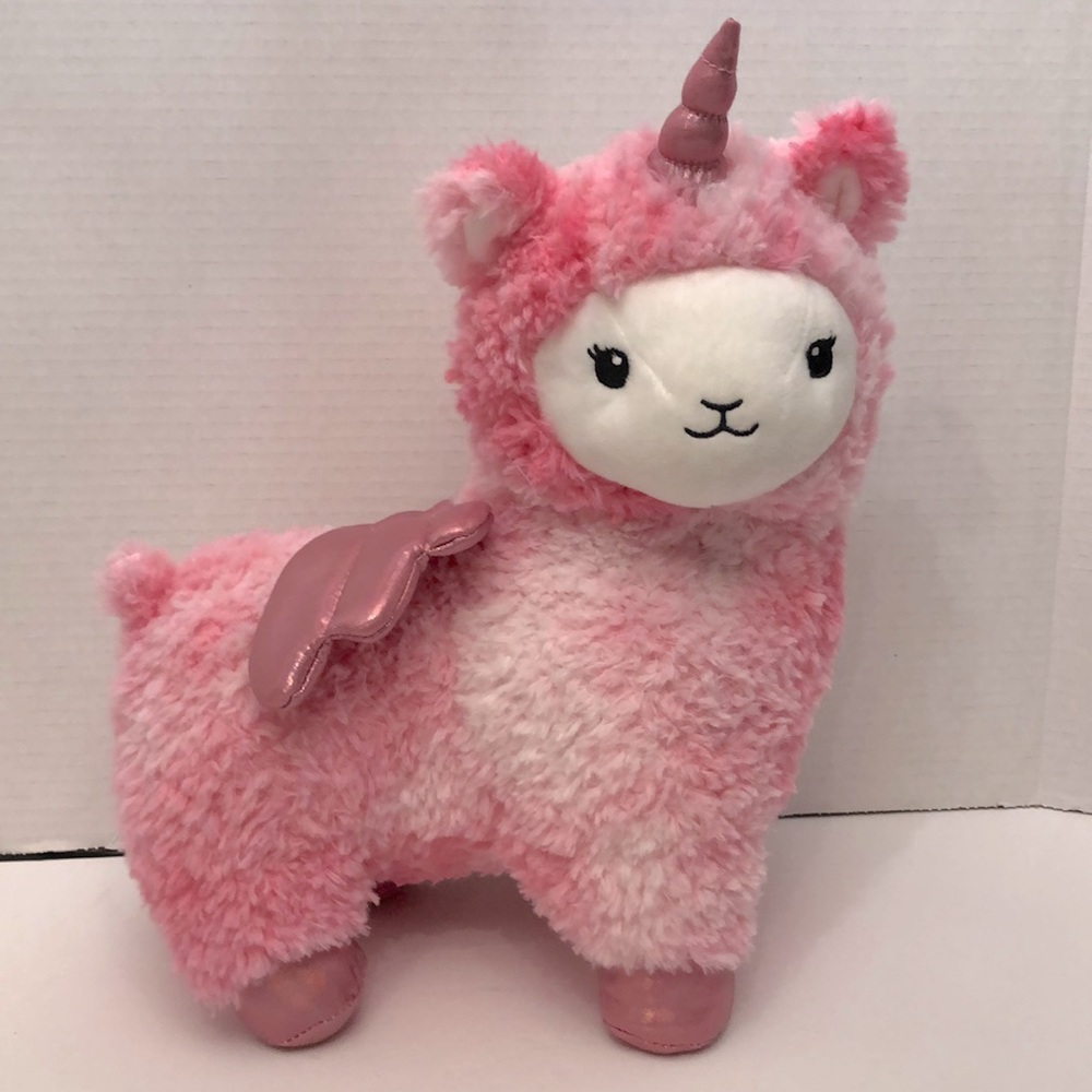 FOA Swartz Llamacorn 15” Plush Stuffed Animal Toy with LED Lights and Sound
